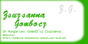 zsuzsanna gombocz business card